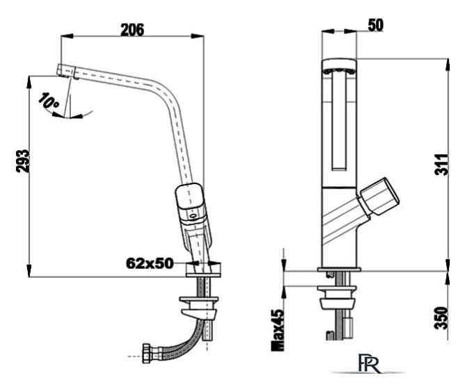 Смеситель TEKA Maestro 116030009 - Изображение №6 — Интернет-магазин ПроЗаказ