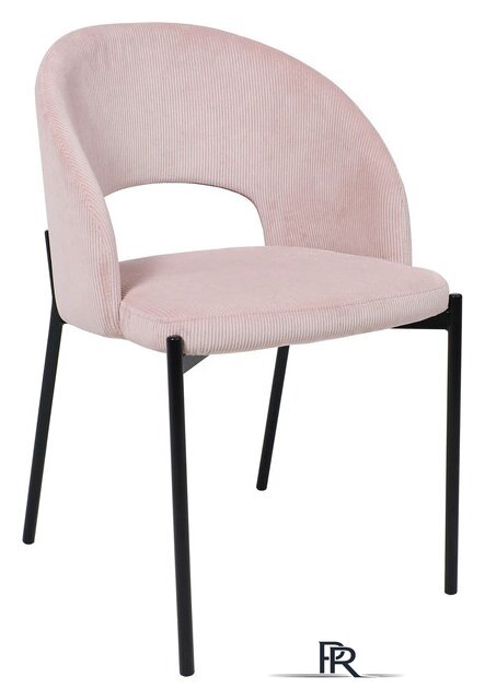 Стул AksHome Elsa (розовый велюр Fjord 91/черный) - Изображение №1 — Интернет-магазин ПроЗаказ