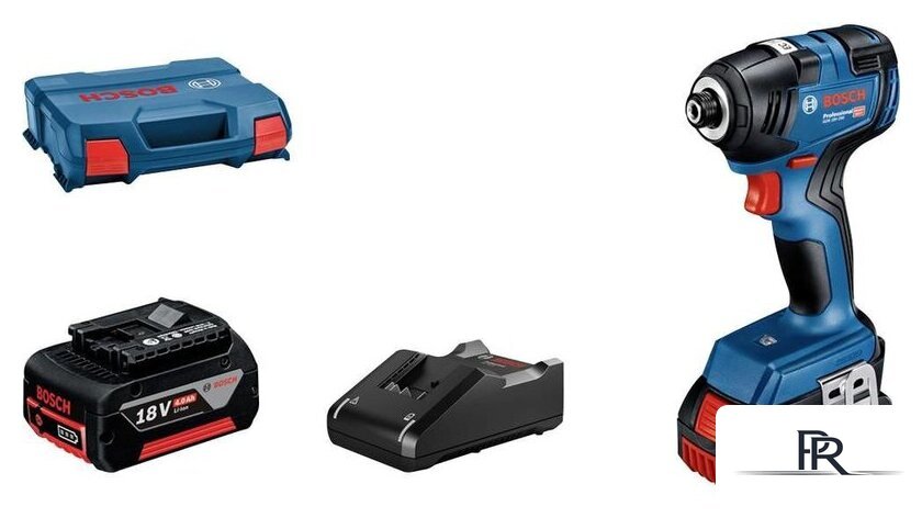 Винтоверт Bosch GDR 18V-200 Professional 06019J2107 (с 2-мя АКБ, кейс) - Изображение №1 — Интернет-магазин ПроЗаказ