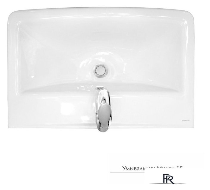 Умывальник Керамин Милан 65 (с пьедесталом) - Изображение №5 — Интернет-магазин ПроЗаказ