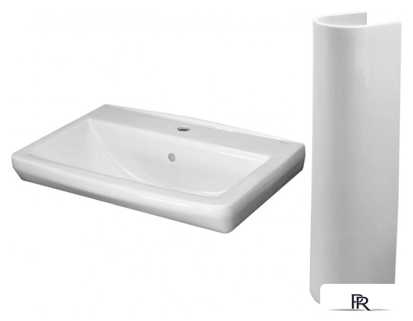 Умывальник Керамин Милан 65 (с пьедесталом) - Изображение №1 — Интернет-магазин ПроЗаказ