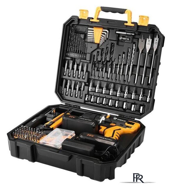 Дрель-шуруповерт Deko DKCD20FU-Li SET 193 063-4179 (с 2-мя АКБ, кейс, набор оснастки) - Изображение №3 — Интернет-магазин ПроЗаказ