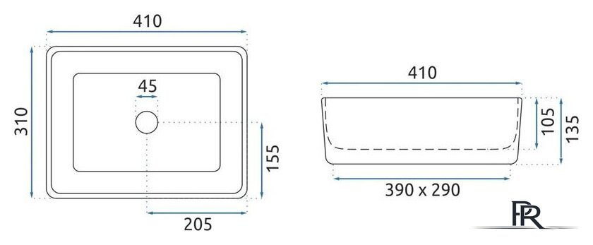Умывальник Rea Anita mini (белый) - Изображение №6 — Интернет-магазин ПроЗаказ