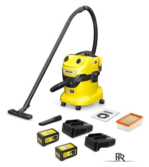 Пылесос Karcher WD 4-18 Dual Battery Set 1.628-601.0 - Изображение №1 — Интернет-магазин ПроЗаказ