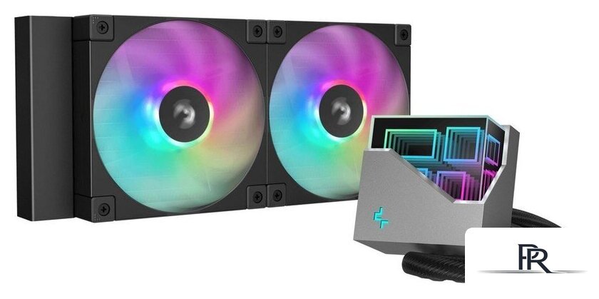 Система жидкостного охлаждения для процессора DeepCool LT240 BK ARGB R-LT240-BKAMNC-G-1 - Изображение №1 — Интернет-магазин ПроЗаказ
