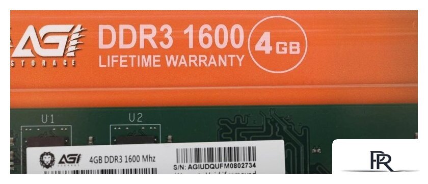 Оперативная память AGI UD128 4ГБ DDR3 1600 МГц AGI160004UD128 - Изображение №2 — Интернет-магазин ПроЗаказ