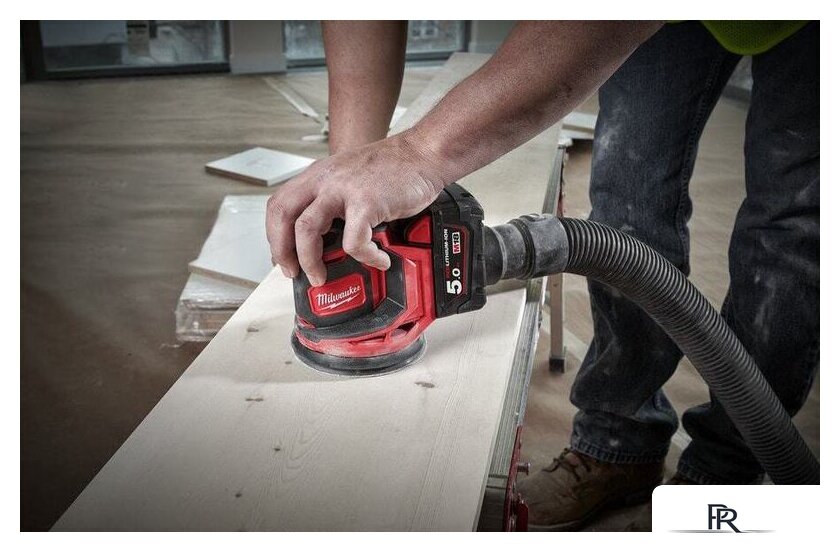 Эксцентриковая шлифмашина Milwaukee M18 BOS125-502B 4933464229 (с 2-мя АКБ, сумка) - Изображение №9 — Интернет-магазин ПроЗаказ