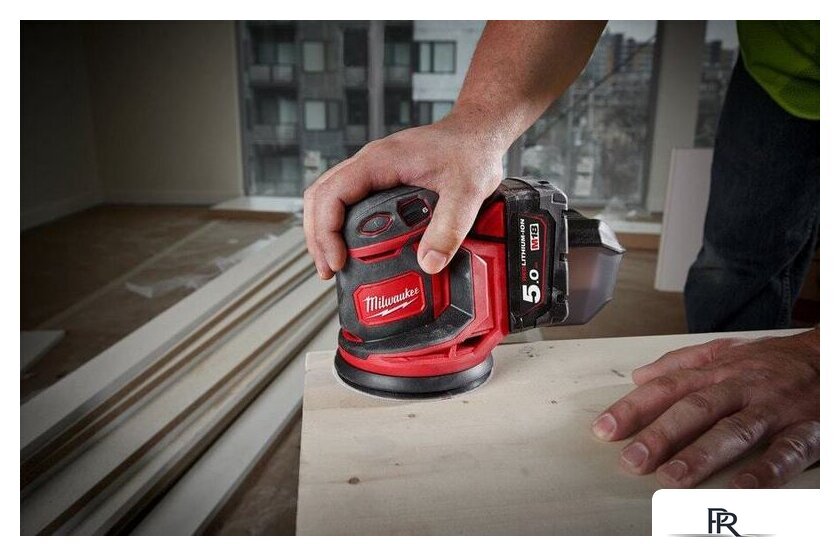Эксцентриковая шлифмашина Milwaukee M18 BOS125-502B 4933464229 (с 2-мя АКБ, сумка) - Изображение №7 — Интернет-магазин ПроЗаказ