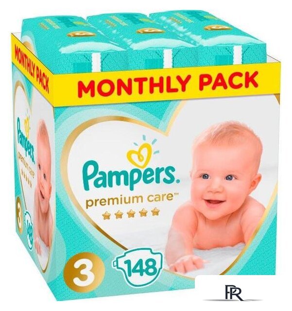 Подгузники Pampers Premium Care 3 (148 шт) - Изображение №1 — Интернет-магазин ПроЗаказ