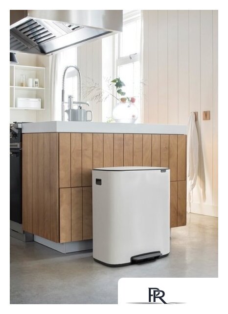Система сортировки мусора Brabantia Bo Pedal Bin 2 x 30 л (белый) - Изображение №17 — Интернет-магазин ПроЗаказ