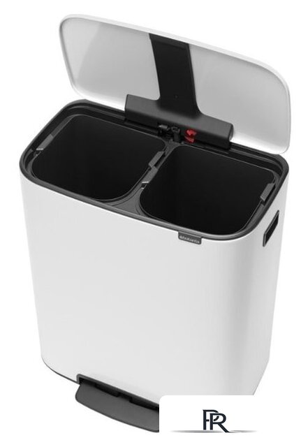 Система сортировки мусора Brabantia Bo Pedal Bin 2 x 30 л (белый) - Изображение №5 — Интернет-магазин ПроЗаказ
