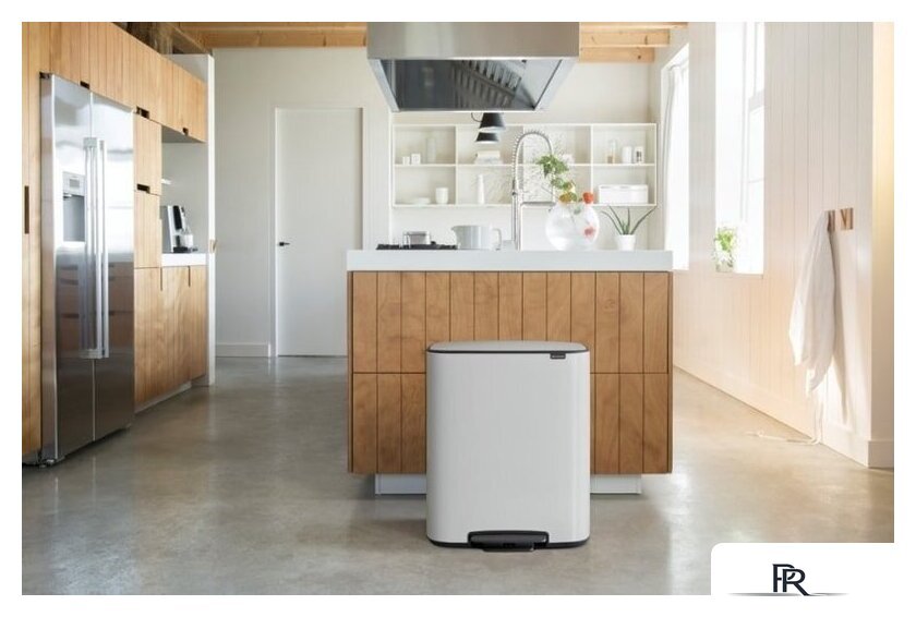 Система сортировки мусора Brabantia Bo Pedal Bin 2 x 30 л (белый) - Изображение №15 — Интернет-магазин ПроЗаказ