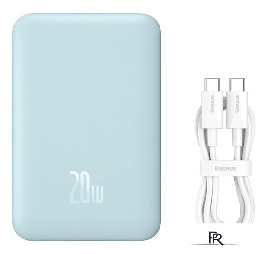 Внешний аккумулятор Baseus Magnetic Mini Wireless Fast Charge Power Bank 10000mAh 20W (голубой) - Изображение №1 — Интернет-магазин ПроЗаказ