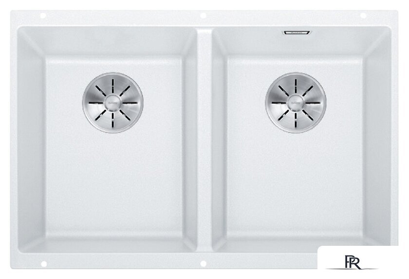 Кухонная мойка Blanco Subline 350/350-U (белый) - Изображение №1 — Интернет-магазин ПроЗаказ