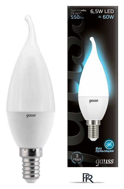 Светодиодная лампочка Gauss E14 6.5Вт 4100К [104101207] - Изображение №1 — Интернет-магазин ПроЗаказ