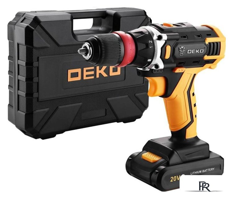Дрель-шуруповерт Deko DKCD20FU-Li SET 3 063-4177 (с 2-мя АКБ) - Изображение №1 — Интернет-магазин ПроЗаказ