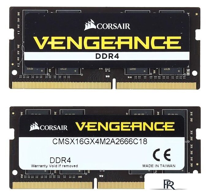 Оперативная память Corsair Vengeance 16GB DDR4 SODIMM PC4-19200 CMSX16GX4M1A2400 - Изображение №2 — Интернет-магазин ПроЗаказ