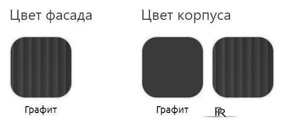 Шкаф-витрина Неман мебель Лоренсо МН-043-25 (графит) - Изображение №5 — Интернет-магазин ПроЗаказ