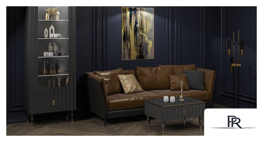 Шкаф-витрина Неман мебель Лоренсо МН-043-25 (графит) - Изображение №4 — Интернет-магазин ПроЗаказ