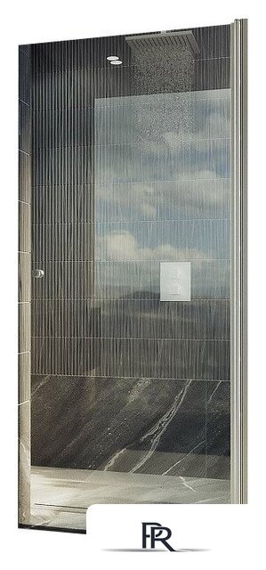 Душевая дверь MaybahGlass 198x60 MGD-797-5 (прозрачное стекло/хром матовый) - Изображение №1 — Интернет-магазин ПроЗаказ