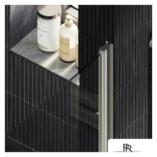 Душевая дверь MaybahGlass 198x60 MGD-797-5 (прозрачное стекло/хром матовый) - Изображение №2 — Интернет-магазин ПроЗаказ