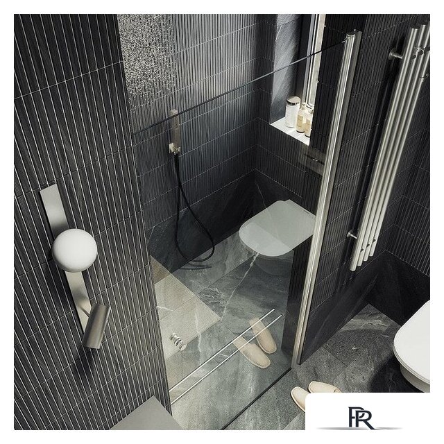 Душевая дверь MaybahGlass 198x60 MGD-797-5 (прозрачное стекло/хром матовый) - Изображение №6 — Интернет-магазин ПроЗаказ