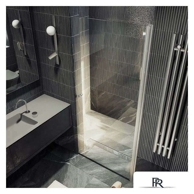 Душевая дверь MaybahGlass 198x60 MGD-797-5 (прозрачное стекло/хром матовый) - Изображение №7 — Интернет-магазин ПроЗаказ