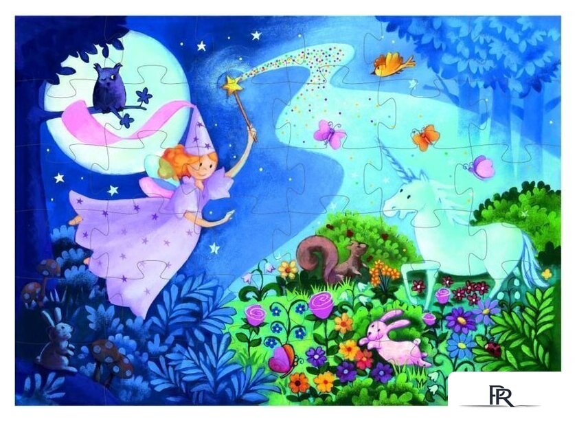 Мозаика/пазл Djeco Фея и единорог 07225 - Изображение №2 — Интернет-магазин ПроЗаказ