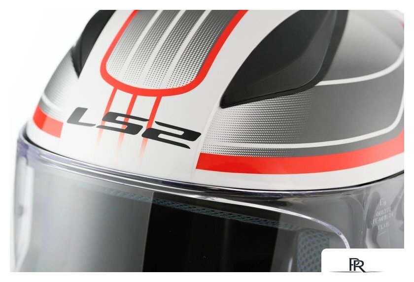 Мотошлем LS2 FF353 Rapid 2 Circuit (L, белый/красный) - Изображение №14 — Интернет-магазин ПроЗаказ
