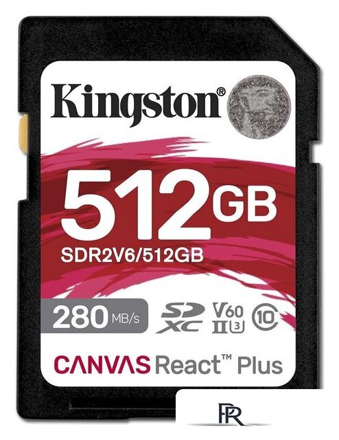 Карта памяти Kingston Canvas React Plus V60 SDXC 512GB - Изображение №1 — Интернет-магазин ПроЗаказ