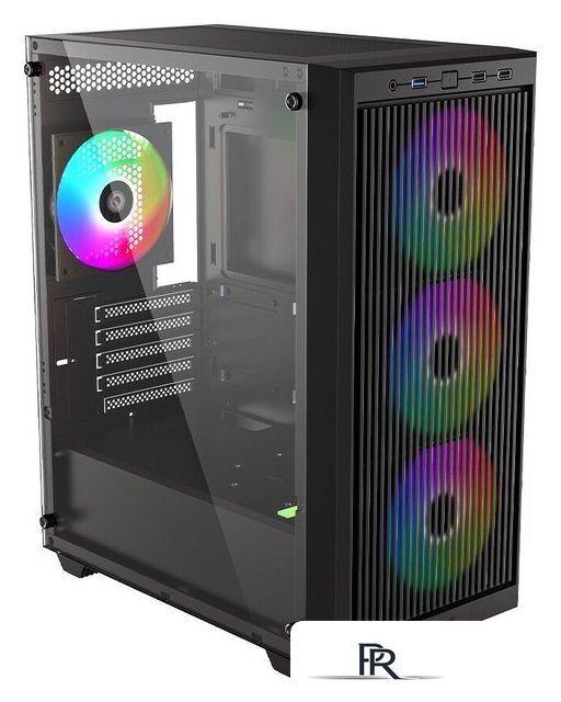 Корпус ID-Cooling Ware 300 ARGB (черный) - Изображение №2 — Интернет-магазин ПроЗаказ