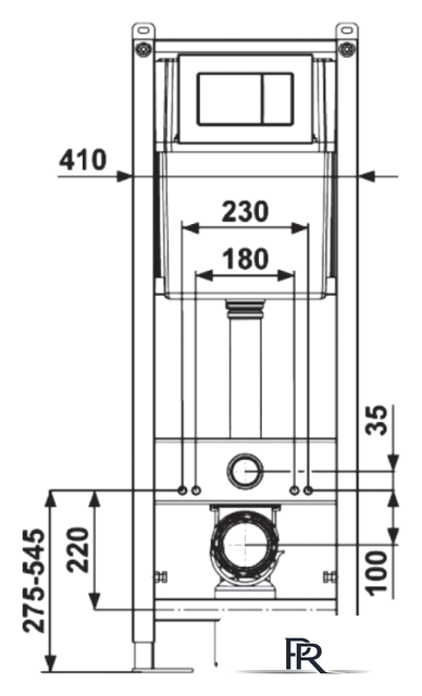Инсталляция для унитаза Berges Wasserhaus Atom 040333 (белый) - Изображение №2 — Интернет-магазин ПроЗаказ