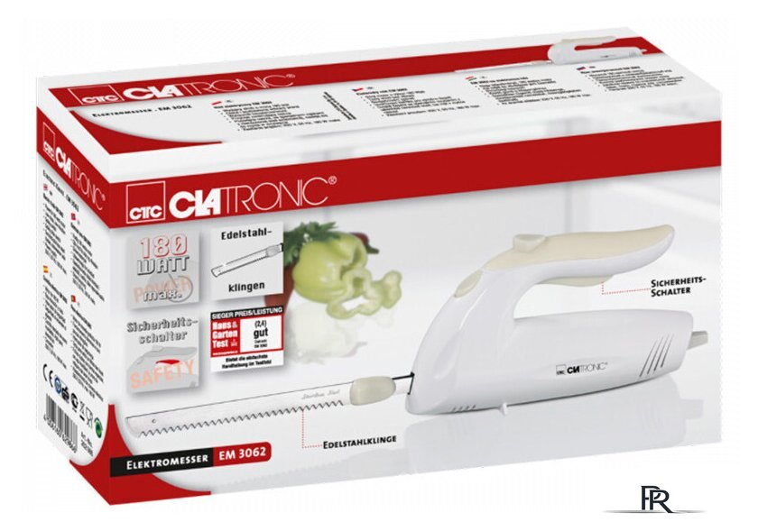 Электронож  Clatronic EM 3062 weis 2574 - Изображение №2 — Интернет-магазин ПроЗаказ