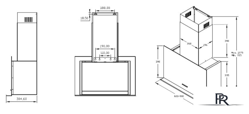Кухонная вытяжка Korting KHC 95330 GN - Изображение №3 — Интернет-магазин ПроЗаказ