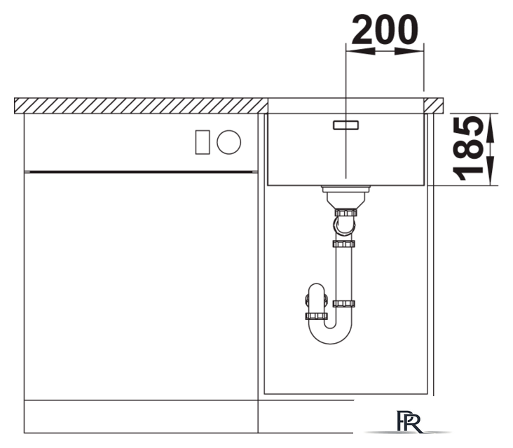 Кухонная мойка Blanco Solis 400-U 526117 (полированная) - Изображение №4 — Интернет-магазин ПроЗаказ