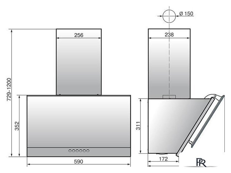 Кухонная вытяжка Elikor Рубин Stone S4 60П-700-Э4Д (топленое молоко) - Изображение №2 — Интернет-магазин ПроЗаказ