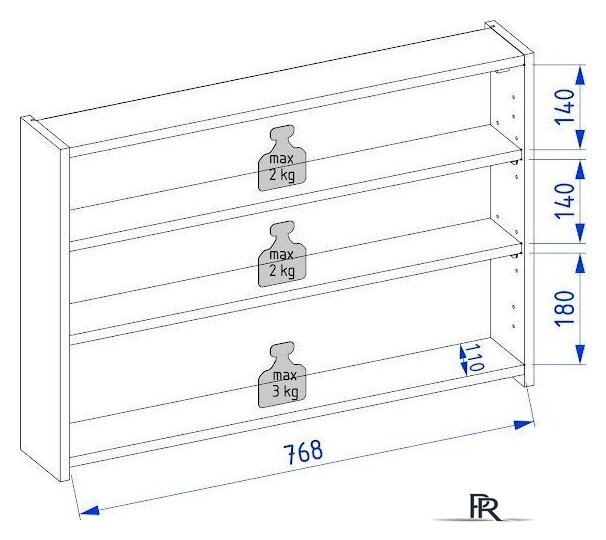  Lauter Шкаф с зеркалом Mia 80 (кашемир) - Изображение №4 — Интернет-магазин ПроЗаказ