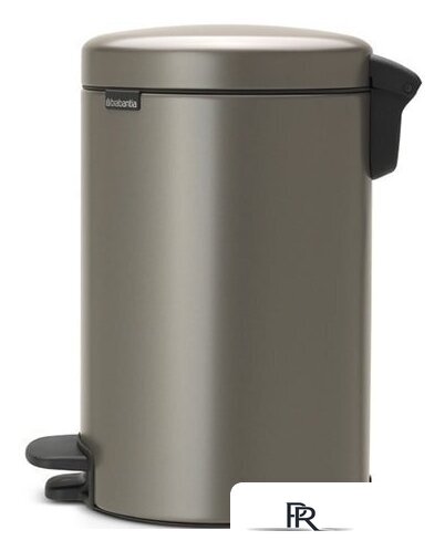 Мусорное ведро Brabantia Pedal Bin NewIcon 12 л (платиновый) - Изображение №2 — Интернет-магазин ПроЗаказ