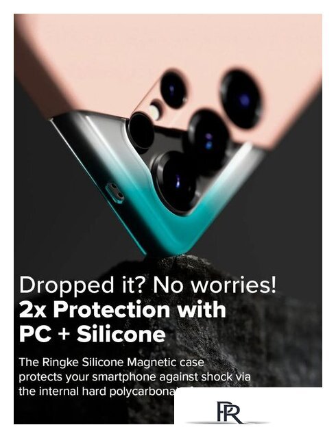 Чехол для телефона Ringke Silicone Magnetic для Galaxy S25 Ultra Pink Sand - Изображение №7 — Интернет-магазин ПроЗаказ