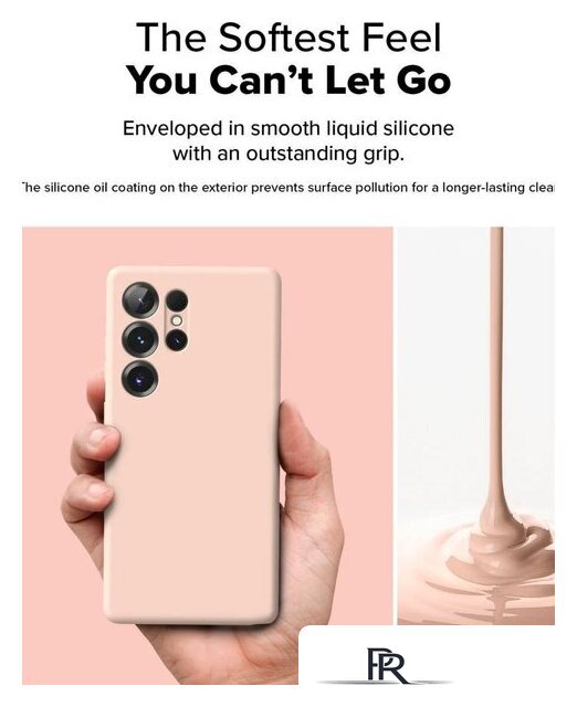 Чехол для телефона Ringke Silicone Magnetic для Galaxy S25 Ultra Pink Sand - Изображение №4 — Интернет-магазин ПроЗаказ