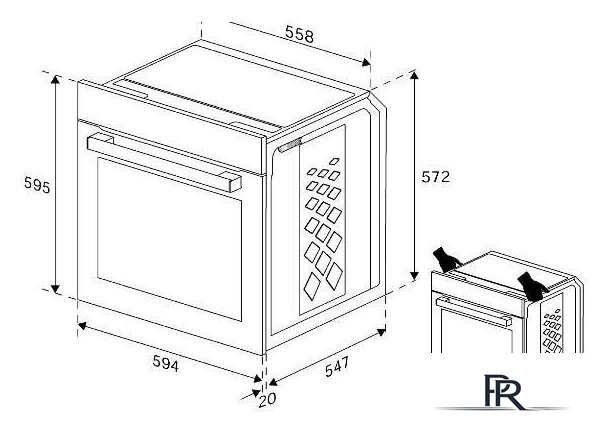 Электрический духовой шкаф Indesit IFE 3644 BL - Изображение №5 — Интернет-магазин ПроЗаказ
