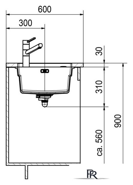 Кухонная мойка Franke Kanon KNG 110-62 125.0528.618 (кофе) - Изображение №4 — Интернет-магазин ПроЗаказ