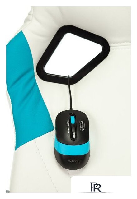 Игровое (геймерское) кресло Zombie Runner (белый/голубой) - Изображение №5 — Интернет-магазин ПроЗаказ