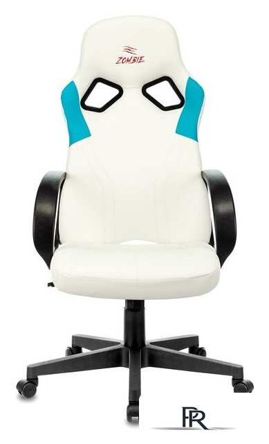 Игровое (геймерское) кресло Zombie Runner (белый/голубой) - Изображение №2 — Интернет-магазин ПроЗаказ
