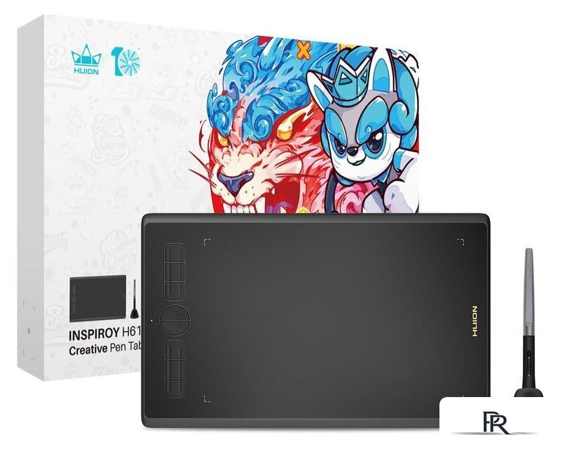 Графический планшет Huion Inspiroy H610X (черный) - Изображение №7 — Интернет-магазин ПроЗаказ
