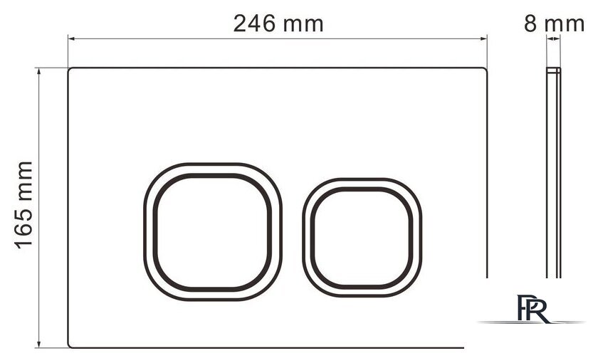 Инсталляция для унитаза Roxen StounFix Dual Fresh 966326 - Изображение №10 — Интернет-магазин ПроЗаказ