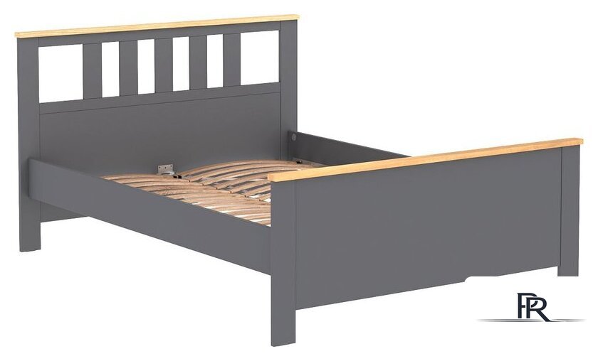 Кровать Mio Tesoro Сага 140x200 2.08.04.060.15 (серый/ясень) - Изображение №1 — Интернет-магазин ПроЗаказ