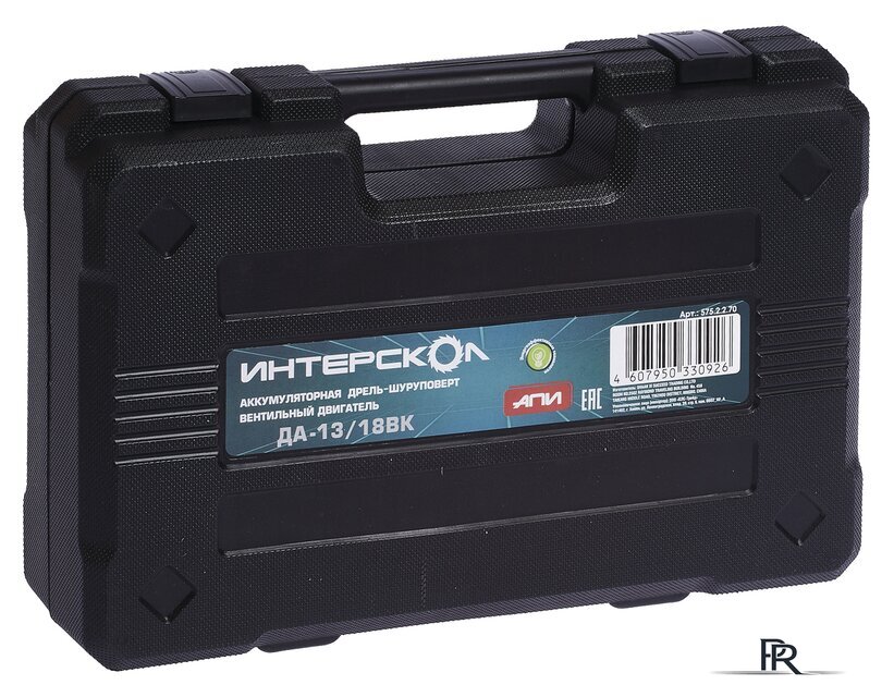 Дрель-шуруповерт Интерскол ДА-13/18ВК (с 2-мя АКБ, кейс) - Изображение №4 — Интернет-магазин ПроЗаказ