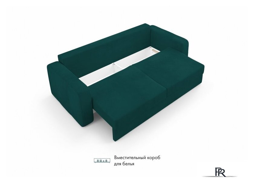 Диван Mio Tesoro Aurora (Velutto 20 бирюзовый) - Изображение №6 — Интернет-магазин ПроЗаказ