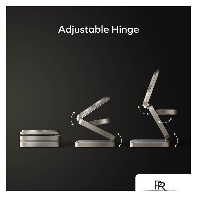 Беспроводное зарядное Momax Q2.Mag 3-in-1 UD31L (титановый) - Изображение №6 — Интернет-магазин ПроЗаказ